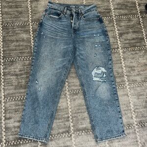 Old Navy extra high rise curvy sky-high straight jeans size petite 2